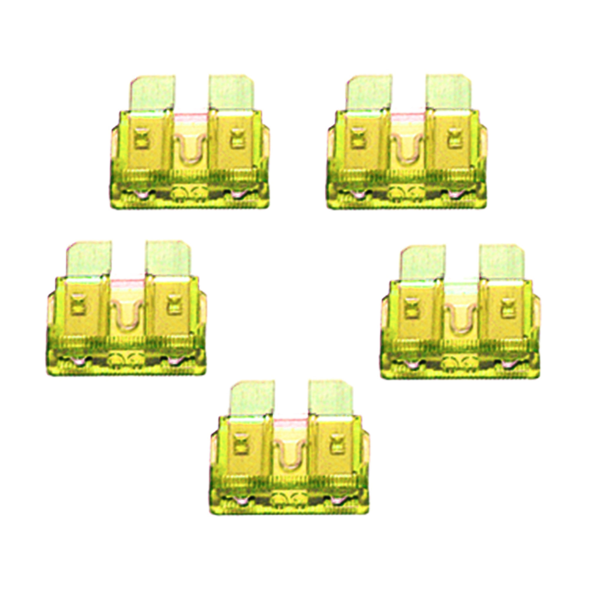 Viair 20 Amp Blade Style Fuse - 5 Pcs, Fast Acting, Model# 92931